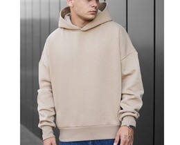 Фото - Однотонне бежеве худі Staff beige oversize fleece - Men box