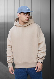 Фото - Однотонне бежеве худі Staff beige oversize fleece - Men box