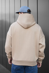 Фото - Однотонне бежеве худі Staff beige oversize fleece - Men box