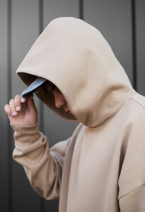 Фото - Однотонне бежеве худі Staff beige oversize fleece - Men box