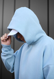 Фото - Зимове унісекс худі Staff light blue oversize fleece - Men box