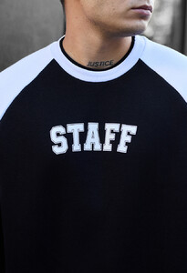 Фото - Черно-белый зимний свитшот Staff logo oversize fleece - Men box