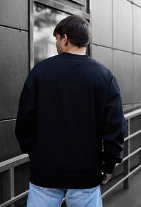 Фото - Черный оверсайз свитшот Staff black oversize fleece - Men box