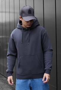 Фото - Базове темно-сіре худі Staff dark gray fleece - Men box