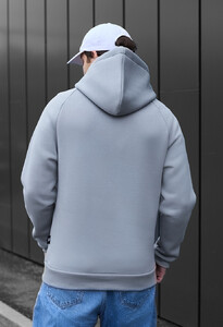 Фото - Зимове худі з лого Staff light gray logo oversize fleece - Men box