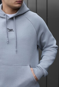 Фото - Зимове худі з лого Staff light gray logo oversize fleece - Men box