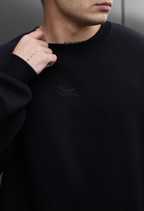 Фото - Однотонный свитшот с лого Staff black logo oversize fleece - Men box