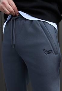 Фото - Темно-серые спортивки Staff lu dark gray logo fleece - Men box
