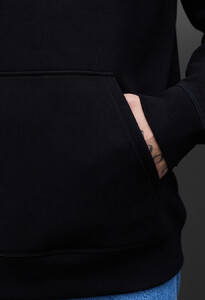 Фото - Однотонне чорне худі Staff black fleece - Men box