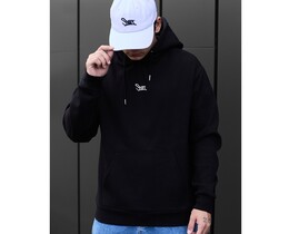 Фото - Зимове унісекс худі Staff black logo front oversize fleece - Men box