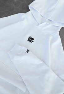 Фото - Базове біле худі Staff x SadSvit white logo oversize - Men box