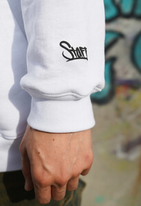 Фото - Базове біле худі Staff x SadSvit white logo oversize - Men box