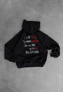 Фото - Чорне оверсайз худі Небо Staff x SadSvit oversize - Men box