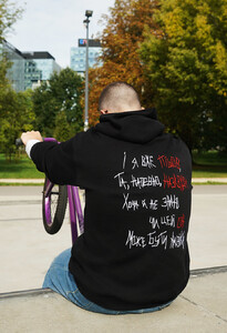 Фото - Чорне оверсайз худі Небо Staff x SadSvit oversize - Men box
