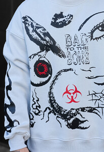 Фото - Теплый молодежный свитшот Staff bone oversize fleece - Men box