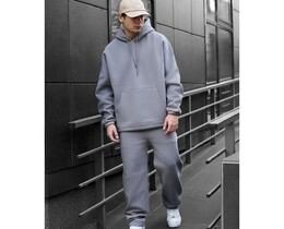 Фото - Серый оверсайз костюм Staff blr gray oversize fleece - Men box