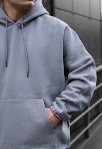 Фото - Сірий оверсайз костюм Staff blr gray oversize fleece - Men box