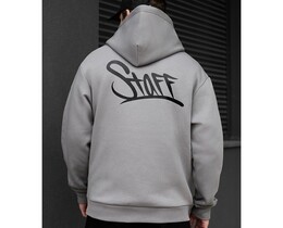 Фото - Худі з логотипом Staff gray logo oversize fleece - Men box