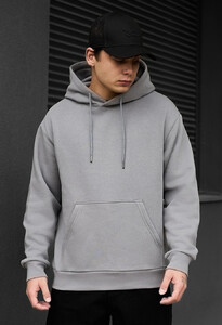 Фото - Худі з логотипом Staff gray logo oversize fleece - Men box