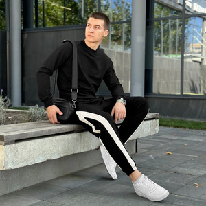 Фото - Всесезонные джоггеры Pobedov Shade черного цвета - Men box