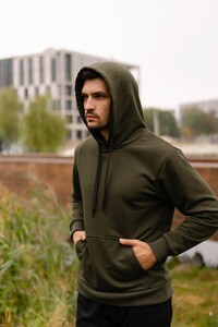 Фото - Всесезонне худі від бренду Intruder кольору хакі Explorer - Men box