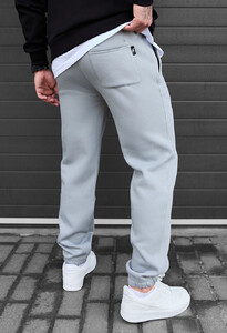 Фото - Спортивні штани з лого Staff lu light gray logo fleece - Men box