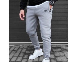 Фото - Мужские спортивки на флисе Staff bex light gray logo fleece - Men box