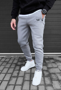 Фото - Мужские спортивки на флисе Staff bex light gray logo fleece - Men box