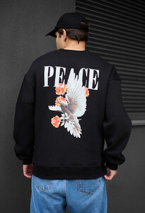 Фото - Теплый оверсайз свитшот Staff peace oversize fleece - Men box