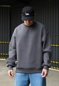 Фото - Серый зимний свитшот Staff magic oversize fleece - Men box