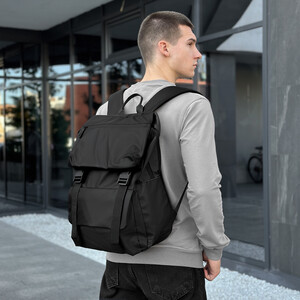 Фото - Городской рюкзак Pobedov в черном цвете Jetpack - Men box