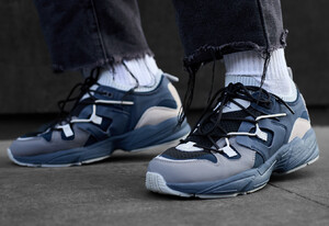 Фото - Молодежные кроссовки Staff navy & gray - Men box