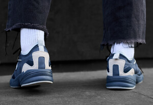 Фото - Молодежные кроссовки Staff navy & gray - Men box