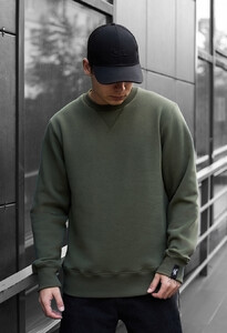 Фото - Світшот на зиму Staff khaki basic fleece - Men box