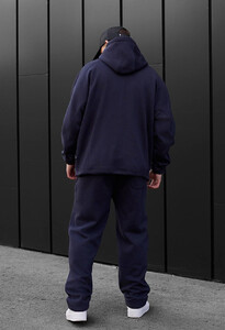Фото - Мужской теплый костюм Staff blr navy oversize fleece - Men box