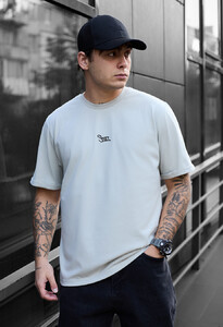 Фото - Футболка світло-сірого кольору Staff light gray logo - Men box