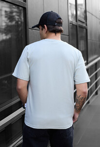 Фото - Футболка світло-сірого кольору Staff light gray logo - Men box