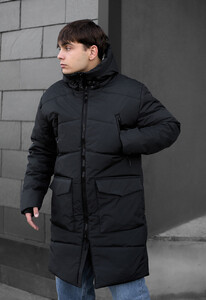 Фото - Зимняя удлиненная парка Staff fox black - Men box