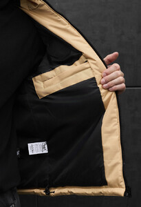 Фото - Бежева куртка на зиму Staff br beige logo - Men box