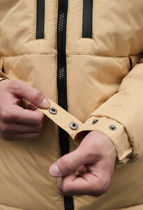 Фото - Бежева куртка на зиму Staff br beige logo - Men box