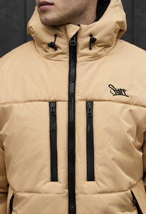 Фото - Бежева куртка на зиму Staff br beige logo - Men box