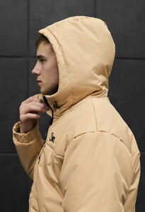 Фото - Бежева куртка на зиму Staff br beige logo - Men box