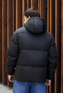 Фото - Зимняя оверсайз куртка Staff bix black oversize - Men box