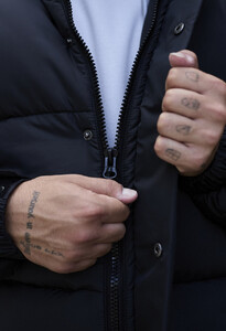 Фото - Зимняя оверсайз куртка Staff bix black oversize - Men box