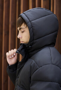 Фото - Зимняя оверсайз куртка Staff bix black oversize - Men box