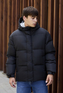 Фото - Зимняя оверсайз куртка Staff bix black oversize - Men box