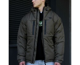 Фото - Зимняя куртка цвета темный хаки Staff br dark khaki logo - Men box