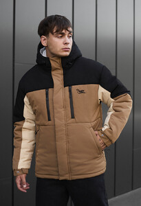 Фото - Зимняя мужская куртка Staff no beige & black - Men box
