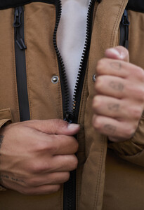 Фото - Зимняя мужская куртка Staff no beige & black - Men box