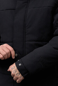 Фото - Базова чорна куртка на зиму Staff qux black - Men box